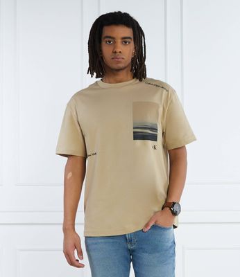 T-shirt męski Calvin Klein Jeans ze sklepu: Gomez Fashion Store w kategorii: T-shirty męskie - zdjęcie 874714-BD9-10338_CJ242M000096239