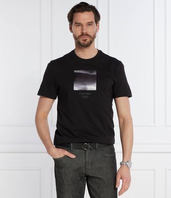 Calvin Klein - T-shirt męski na wiosnę ze sklepu: Gomez Fashion Store w kategorii: T-shirty męskie - zdjęcie 874714-BD9-10338_CK242M000060A23