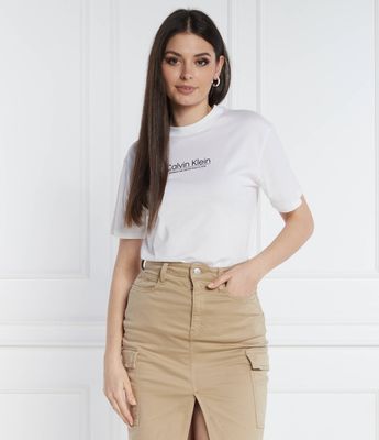 Bluzka damska młodzieżowa wiosenna Calvin Klein ze sklepu: Gomez Fashion Store w kategorii: Bluzki damskie - zdjęcie 874714-BD9-10338_CK242W000048257