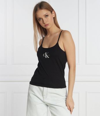 Bluzka damska casual Calvin Klein Jeans ze sklepu: Gomez Fashion Store w kategorii: Bluzki damskie - zdjęcie 874714-BD9-10338_CJ242W000079A81