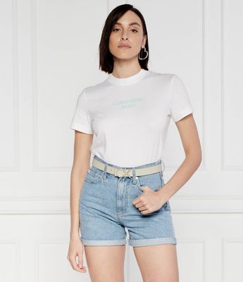 Calvin Klein Jeans - Bluzka damska casualowa ze sklepu: Gomez Fashion Store w kategorii: Bluzki damskie - zdjęcie 874714-BD9-10338_CJ242W000091210