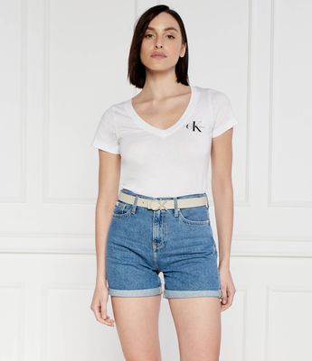 Bluzka damska wiosenna Calvin Klein Jeans ze sklepu: Gomez Fashion Store w kategorii: Bluzki damskie - zdjęcie 874714-BD9-10338_CJ242W000095A81