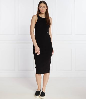 Calvin Klein Jeans - Sukienka dopasowana ze sklepu: Gomez Fashion Store w kategorii: Sukienki - zdjęcie 874714-BD9-10338_CJ242W000105A81