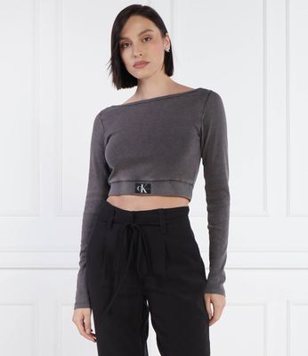 Bluzka damska Calvin Klein Jeans ze sklepu: Gomez Fashion Store w kategorii: Bluzki damskie - zdjęcie 874714-BD9-10338_CJ242W000107B82