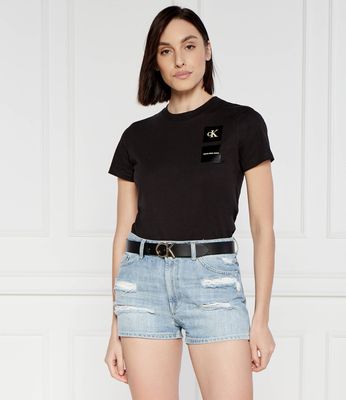 Bluzka damska casual Calvin Klein Jeans ze sklepu: Gomez Fashion Store w kategorii: Bluzki damskie - zdjęcie 874714-BD9-10338_CJ242W000113A81