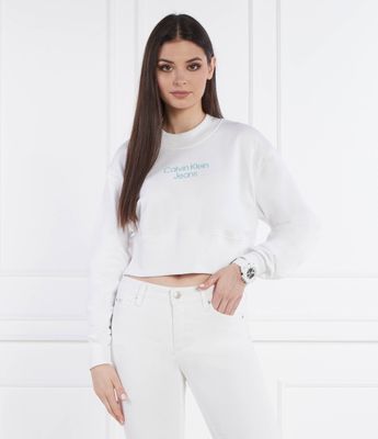 Bluza damska jesienna Calvin Klein Jeans ze sklepu: Gomez Fashion Store w kategorii: Bluzy damskie - zdjęcie 874714-BD9-10338_CJ242W000126210
