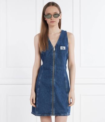 Sukienka letnia Calvin Klein Jeans ze sklepu: Gomez Fashion Store w kategorii: Sukienki - zdjęcie 874714-BD9-10338_CJ242W000157195