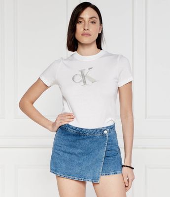 Bluzka damska wiosenna Calvin Klein Jeans ze sklepu: Gomez Fashion Store w kategorii: Bluzki damskie - zdjęcie 874714-BD9-10338_CJ242W000182210