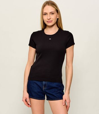 Bluzka damska wiosenna casual Tommy Jeans ze sklepu: Gomez Fashion Store w kategorii: Bluzki damskie - zdjęcie 874714-BD9-10338_TM242W000060D44