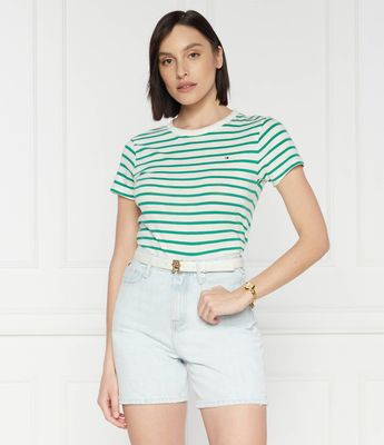 Bluzka damska wiosenna casual Tommy Hilfiger ze sklepu: Gomez Fashion Store w kategorii: Bluzki damskie - zdjęcie 874714-BD9-10338_TH242W000185860