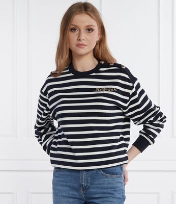Bluza damska casual Tommy Hilfiger ze sklepu: Gomez Fashion Store w kategorii: Bluzy damskie - zdjęcie 874714-BD9-10338_TH242W000211H90