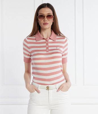 Bluzka damska na wiosnę Tommy Hilfiger ze sklepu: Gomez Fashion Store w kategorii: Bluzki damskie - zdjęcie 874714-BD9-10338_TH242W000216258