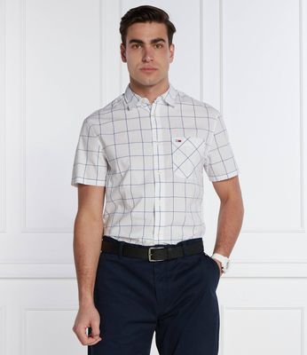 Koszula męska wiosenna Tommy Jeans ze sklepu: Gomez Fashion Store w kategorii: Koszule męskie - zdjęcie 874714-BD9-10338_TM242M000053D90