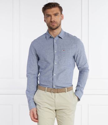 Koszula męska na wiosnę Tommy Jeans ze sklepu: Gomez Fashion Store w kategorii: Koszule męskie - zdjęcie 874714-BD9-10338_TM242M000065187