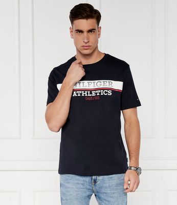 T-shirt męski na wiosnę Tommy Hilfiger ze sklepu: Gomez Fashion Store w kategorii: T-shirty męskie - zdjęcie 874714-BD9-10338_TH242M000168F23