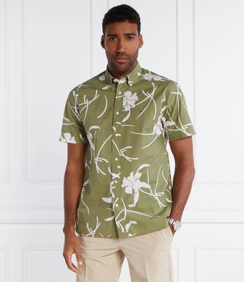 Tommy Hilfiger - Koszula męska z klasycznym kołnierzykiem na wiosnę ze sklepu: Gomez Fashion Store w kategorii: Koszule męskie - zdjęcie 874714-BD9-10338_TH242M000175G42