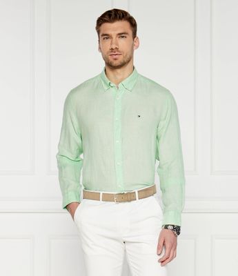 Koszula męska z kołnierzykiem button down Tommy Hilfiger ze sklepu: Gomez Fashion Store w kategorii: Koszule męskie - zdjęcie 874714-BD9-10338_TH242M000176894