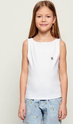 Bluzka dziewczęca letnia Calvin Klein Jeans ze sklepu: Gomez Fashion Store w kategorii: Bluzki dziewczęce
