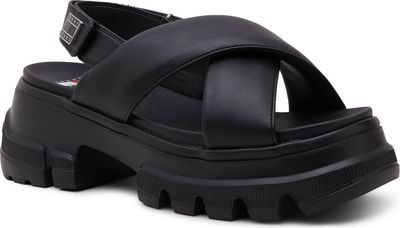 Sandały damskie na lato Tommy Jeans ze sklepu: Gomez Fashion Store w kategorii: Sandały damskie - zdjęcie 874714-BD9-10338_TM242W000135D44