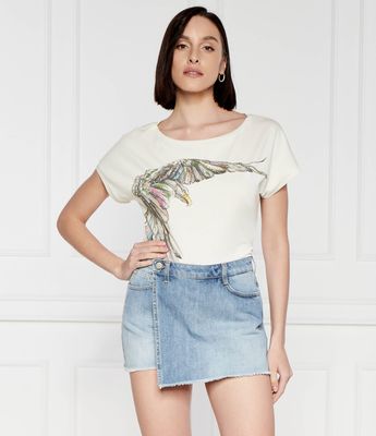 Bluzka damska na wiosnę Aeronautica Militare ze sklepu: Gomez Fashion Store w kategorii: Bluzki damskie - zdjęcie 874714-BD9-10338_AM242W000004241