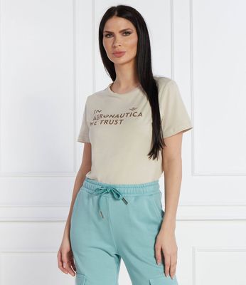 Bluzka damska na wiosnę Aeronautica Militare ze sklepu: Gomez Fashion Store w kategorii: Bluzki damskie - zdjęcie 874714-BD9-10338_AM242W000007240