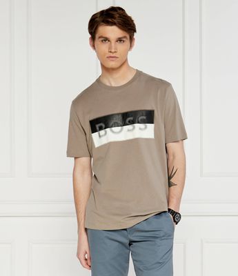 BOSS GREEN - T-shirt męski młodzieżowy ze sklepu: Gomez Fashion Store w kategorii: T-shirty męskie - zdjęcie 874714-BD9-10338_BG242M000039334