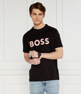 BOSS GREEN - T-shirt męski wiosenny ze sklepu: Gomez Fashion Store w kategorii: T-shirty męskie - zdjęcie 874714-BD9-10338_BG242M000040001