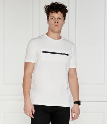 BOSS GREEN - T-shirt męski młodzieżowy ze sklepu: Gomez Fashion Store w kategorii: T-shirty męskie - zdjęcie 874714-BD9-10338_BG242M000044100
