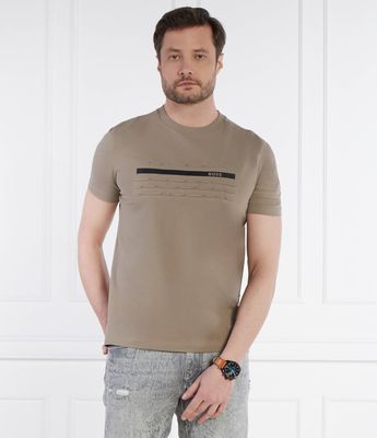 BOSS GREEN - T-shirt męski casual wiosenny ze sklepu: Gomez Fashion Store w kategorii: T-shirty męskie - zdjęcie 874714-BD9-10338_BG242M000044334