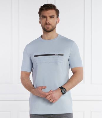 T-shirt męski w stylu młodzieżowym na wiosnę BOSS GREEN ze sklepu: Gomez Fashion Store w kategorii: T-shirty męskie - zdjęcie 874714-BD9-10338_BG242M000044527