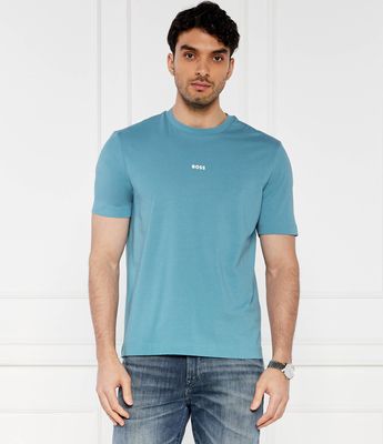 T-shirt męski na wiosnę BOSS ORANGE ze sklepu: Gomez Fashion Store w kategorii: T-shirty męskie - zdjęcie 874714-BD9-10338_BO242M000036486