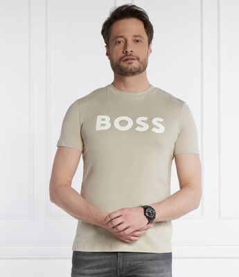 T-shirt męski na wiosnę BOSS ORANGE ze sklepu: Gomez Fashion Store w kategorii: T-shirty męskie - zdjęcie 874714-BD9-10338_BO242M000037271