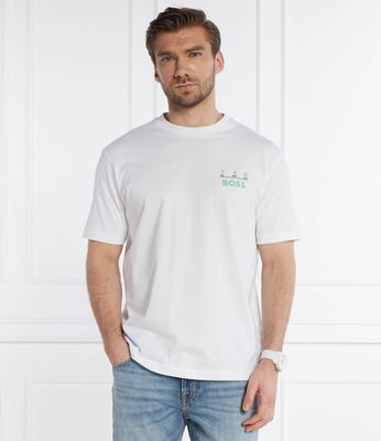 T-shirt męski casualowy wiosenny BOSS ORANGE ze sklepu: Gomez Fashion Store w kategorii: T-shirty męskie - zdjęcie 874714-BD9-10338_BO242M000066100