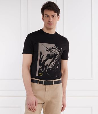 BOSS ORANGE - T-shirt męski młodzieżowy ze sklepu: Gomez Fashion Store w kategorii: T-shirty męskie - zdjęcie 874714-BD9-10338_BO242M000068002