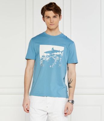 BOSS ORANGE - T-shirt męski młodzieżowy ze sklepu: Gomez Fashion Store w kategorii: T-shirty męskie - zdjęcie 874714-BD9-10338_BO242M000068486