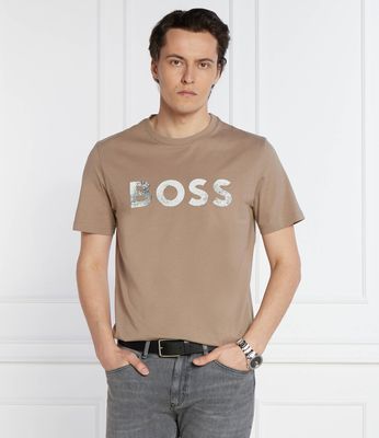 T-shirt męski BOSS ORANGE ze sklepu: Gomez Fashion Store w kategorii: T-shirty męskie - zdjęcie 874714-BD9-10338_BO242M000074246