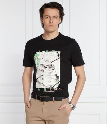 BOSS ORANGE - T-shirt męski wiosenny ze sklepu: Gomez Fashion Store w kategorii: T-shirty męskie - zdjęcie 874714-BD9-10338_BO242M000075001