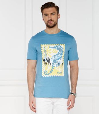 T-shirt męski młodzieżowy BOSS ORANGE ze sklepu: Gomez Fashion Store w kategorii: T-shirty męskie - zdjęcie 874714-BD9-10338_BO242M000075486