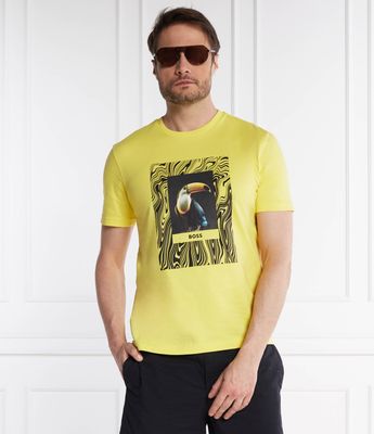 T-shirt męski BOSS ORANGE ze sklepu: Gomez Fashion Store w kategorii: T-shirty męskie - zdjęcie 874714-BD9-10338_BO242M000076737