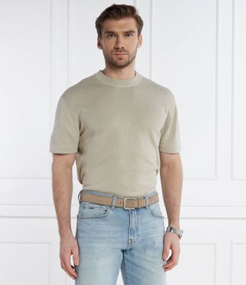 BOSS ORANGE - Sweter męski na wiosnę casualowy ze sklepu: Gomez Fashion Store w kategorii: Swetry męskie - zdjęcie 874714-BD9-10338_BO242M000079271