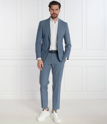 BOSS BLACK - Garnitur męski elegancki ze sklepu: Gomez Fashion Store w kategorii: Garnitury męskie - zdjęcie 874714-BD9-10338_BB242M000002423