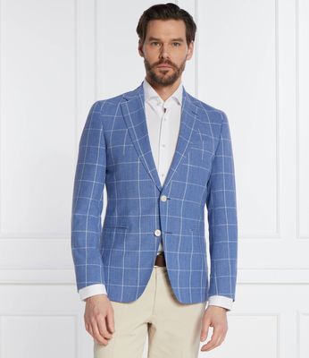 Marynarka męska na jesień BOSS BLACK ze sklepu: Gomez Fashion Store w kategorii: Marynarki męskie - zdjęcie 874714-BD9-10338_BB242M000016450
