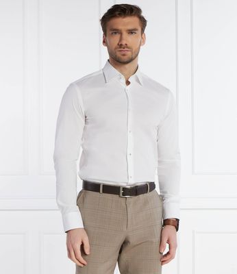 Koszula męska na wiosnę BOSS BLACK ze sklepu: Gomez Fashion Store w kategorii: Koszule męskie - zdjęcie 874714-BD9-10338_BB242M000024100