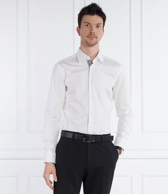 BOSS BLACK - Koszula męska z klasycznym kołnierzykiem ze sklepu: Gomez Fashion Store w kategorii: Koszule męskie - zdjęcie 874714-BD9-10338_BB242M000029100