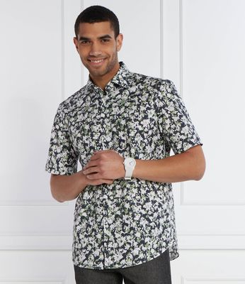 Koszula męska z klasycznym kołnierzykiem BOSS BLACK ze sklepu: Gomez Fashion Store w kategorii: Koszule męskie - zdjęcie 874714-BD9-10338_BB242M000030373