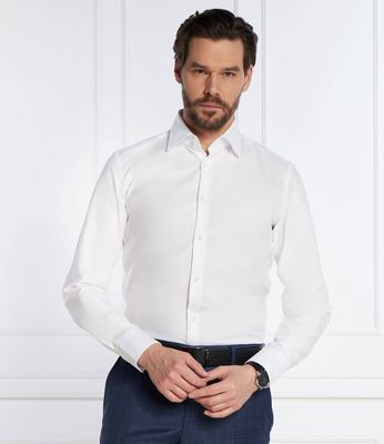 Koszula męska z klasycznym kołnierzykiem BOSS BLACK ze sklepu: Gomez Fashion Store w kategorii: Koszule męskie - zdjęcie 874714-BD9-10338_BB242M000032100