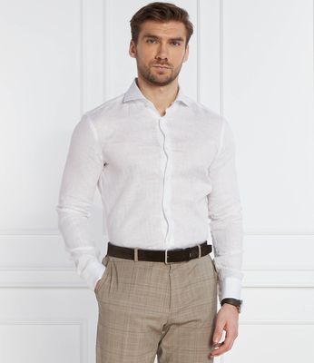 Koszula męska z klasycznym kołnierzykiem BOSS BLACK ze sklepu: Gomez Fashion Store w kategorii: Koszule męskie - zdjęcie 874714-BD9-10338_BB242M000036100