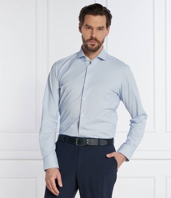 Koszula męska z klasycznym kołnierzykiem wiosenna BOSS BLACK ze sklepu: Gomez Fashion Store w kategorii: Koszule męskie - zdjęcie 874714-BD9-10338_BB242M000043437