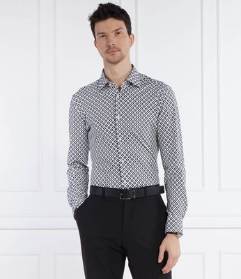Koszula męska na wiosnę BOSS BLACK ze sklepu: Gomez Fashion Store w kategorii: Koszule męskie - zdjęcie 874714-BD9-10338_BB242M000045404