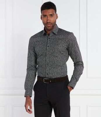 Koszula męska na wiosnę BOSS BLACK ze sklepu: Gomez Fashion Store w kategorii: Koszule męskie - zdjęcie 874714-BD9-10338_BB242M000047001